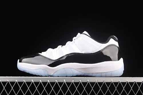 All Categories Air Jordan Jordan Series Basketball Shoes Air Jordan 11 Pure Original Version Air Jordan 11 Low "Concord" AJ11 Concord White Black Original Label Real Carbon Fiber Low-top Basketball Shoes 528895-153